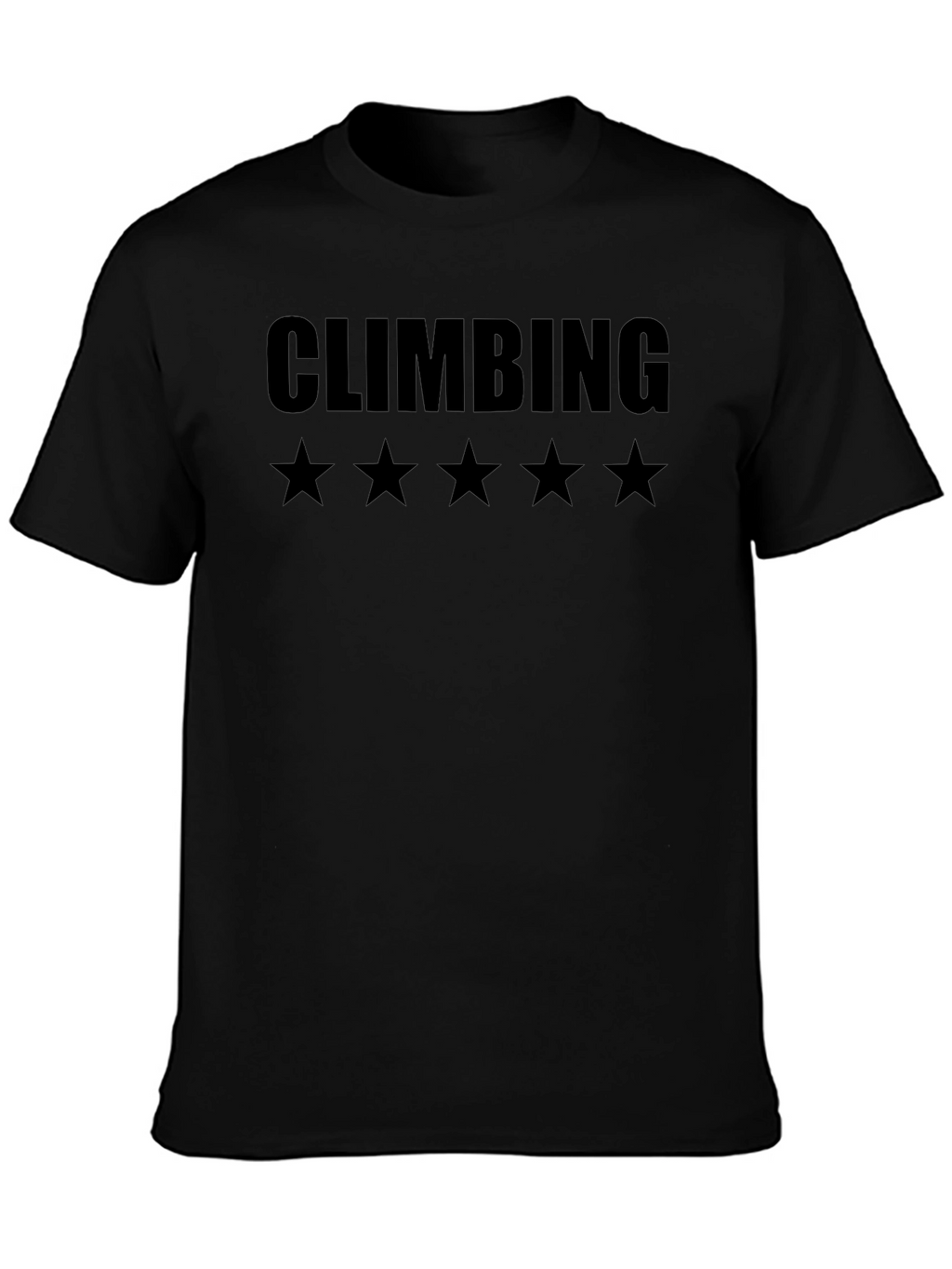 Climbing Five Star T-Shirt - Black