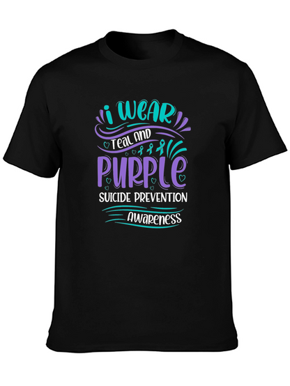 Teal & Purple Suicide Prevention Awareness T-Shirt