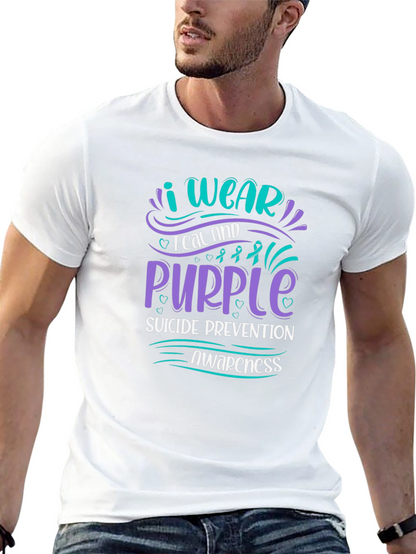 Teal & Purple Suicide Prevention Awareness T-Shirt