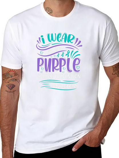 Teal & Purple Suicide Prevention Awareness T-Shirt