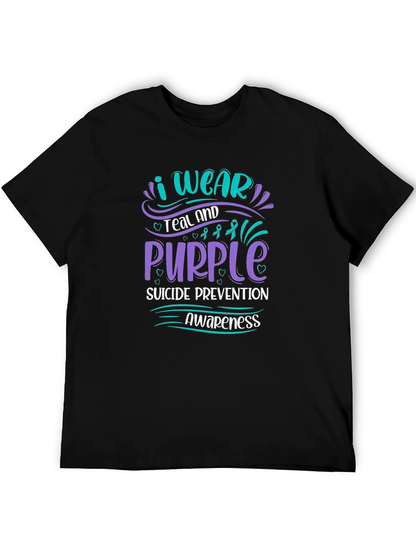 Teal & Purple Suicide Prevention Awareness T-Shirt