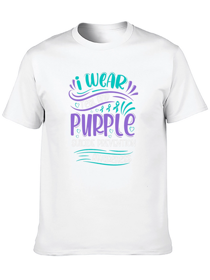 Teal & Purple Suicide Prevention Awareness T-Shirt