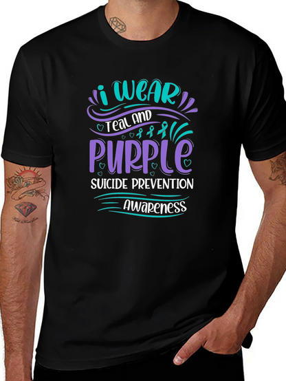 Teal & Purple Suicide Prevention Awareness T-Shirt