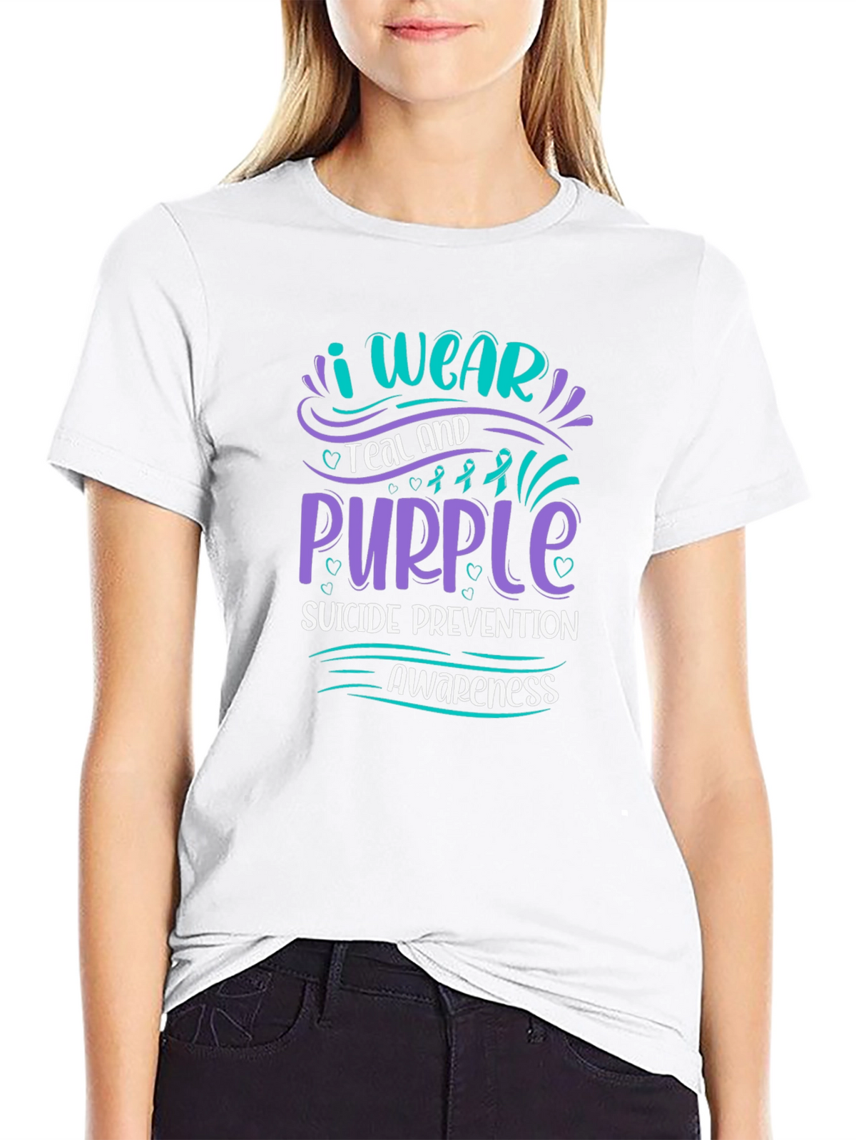 Teal & Purple Suicide Prevention Awareness T-Shirt