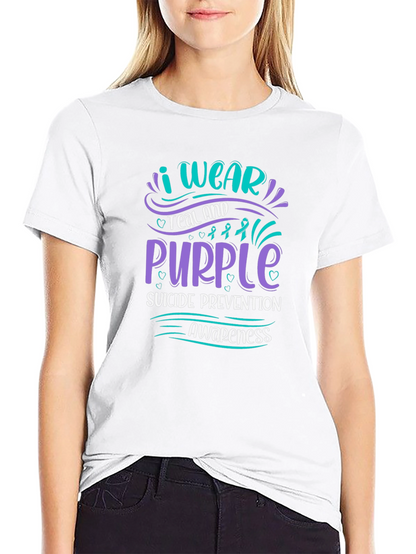 Teal & Purple Suicide Prevention Awareness T-Shirt