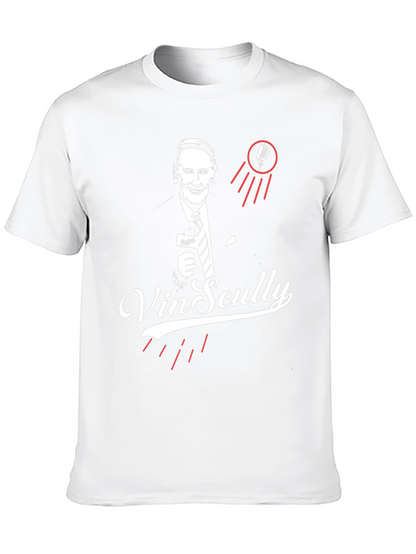 Vin Scully Tribute T-Shirt - Classic Broadcaster Design