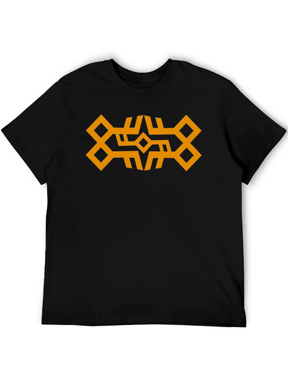Geometric Graphic Black T-Shirt