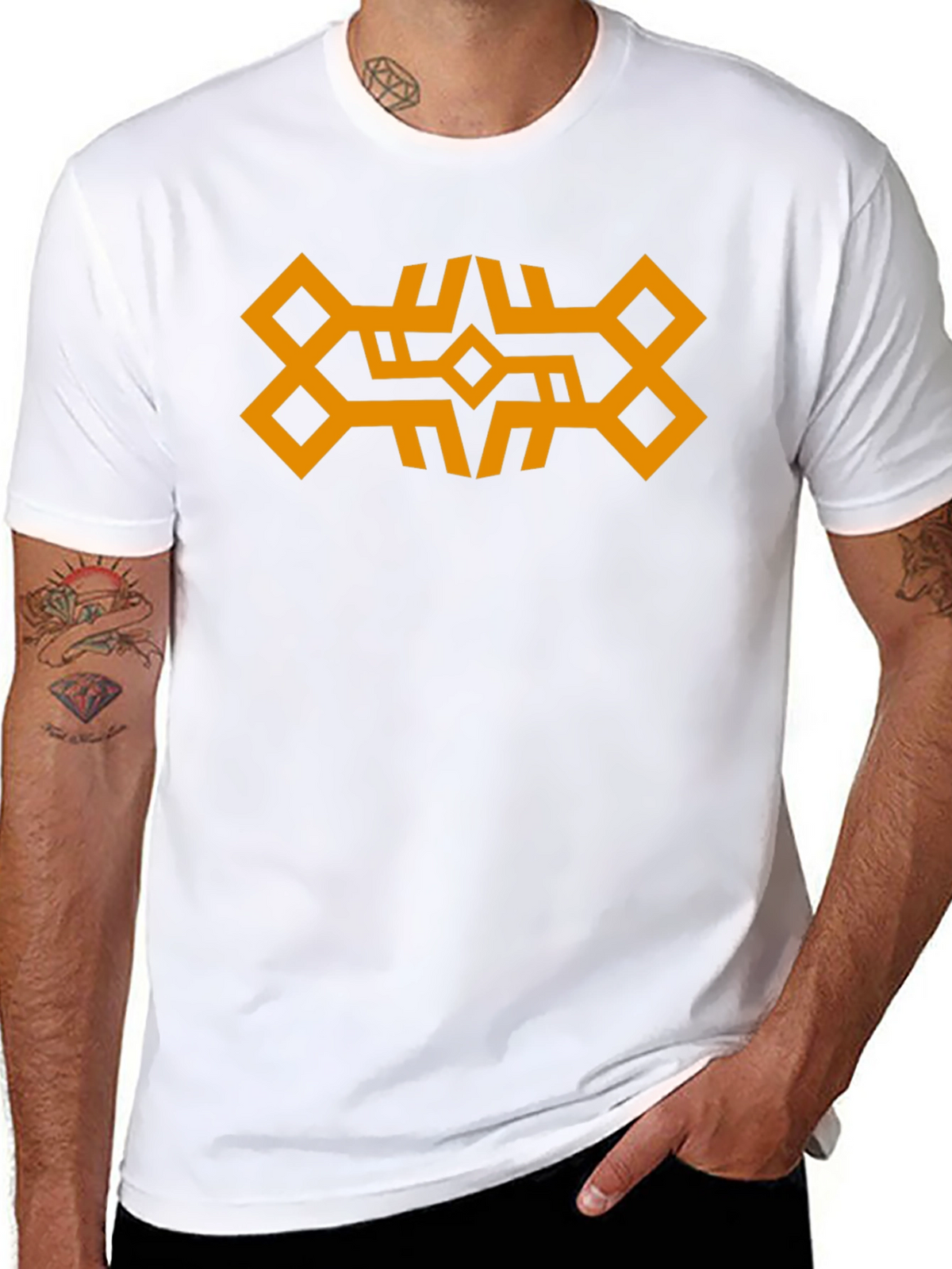 Geometric Graphic Black T-Shirt