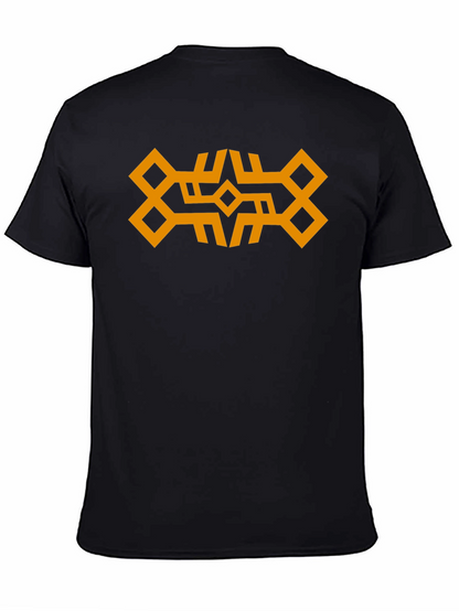 Geometric Graphic Black T-Shirt
