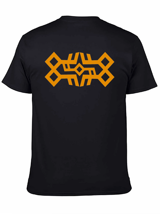 Geometric Graphic Black T-Shirt
