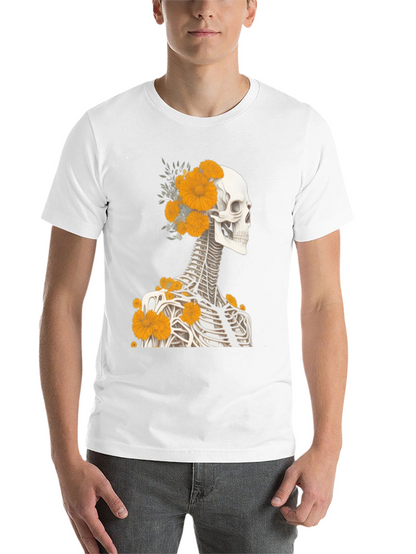 Floral Skeleton Graphic Tee
