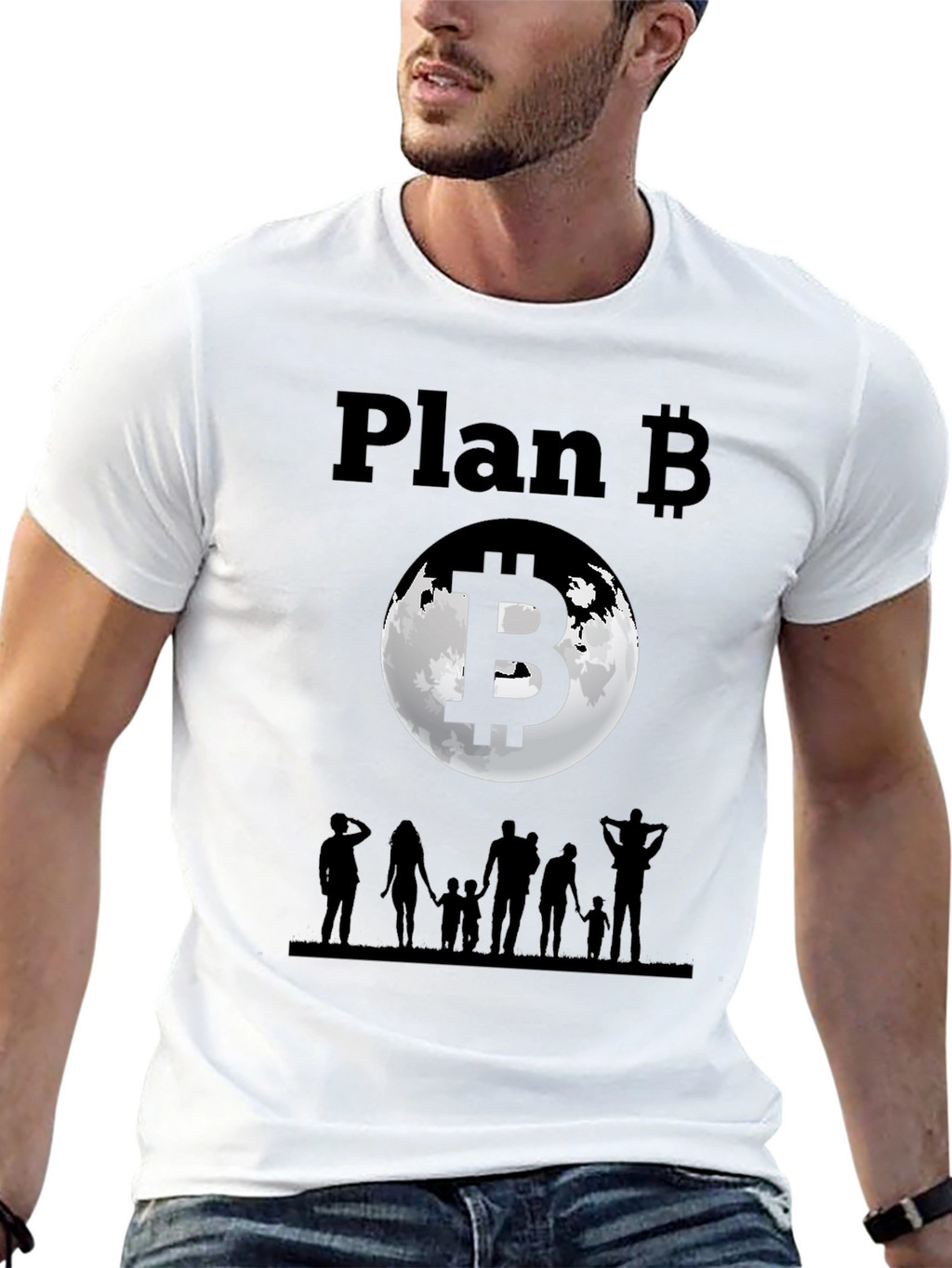 Bitcoin Plan B Family T-Shirt - Crypto Tee