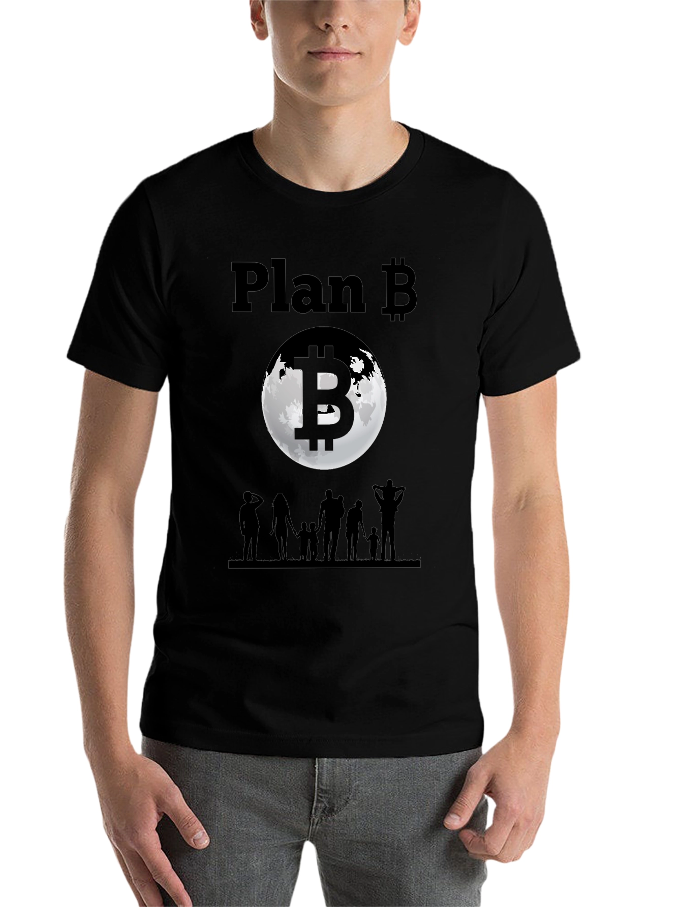 Bitcoin Plan B Family T-Shirt - Crypto Tee