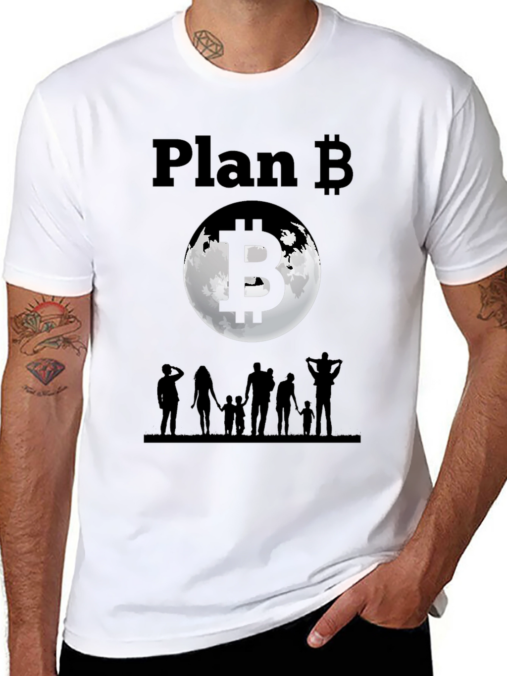 Bitcoin Plan B Family T-Shirt - Crypto Tee