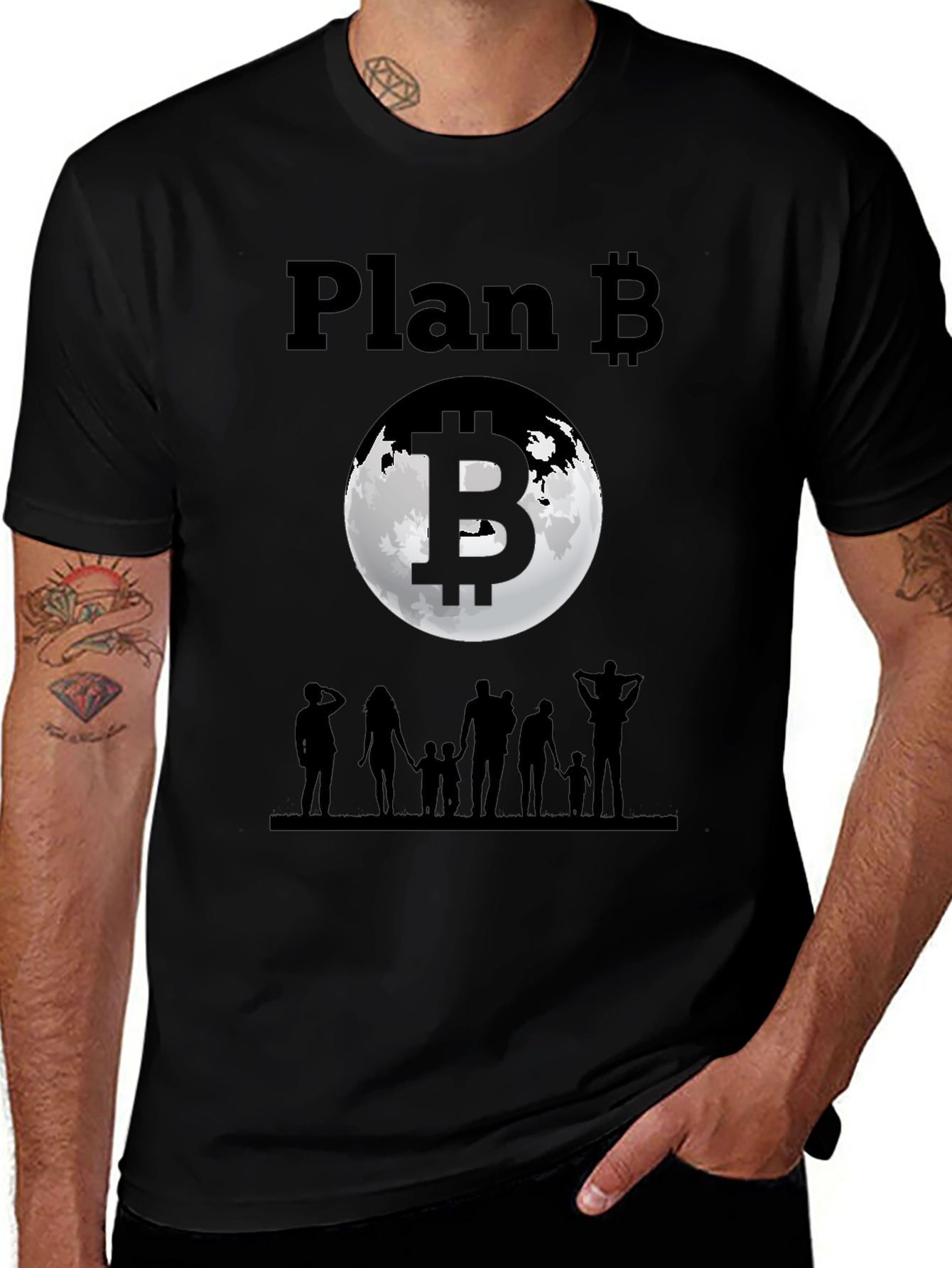 Bitcoin Plan B Family T-Shirt - Crypto Tee