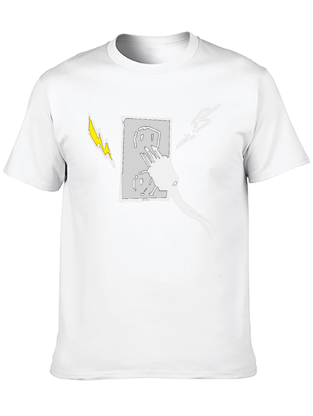 Electric Art Mens Black T-Shirt
