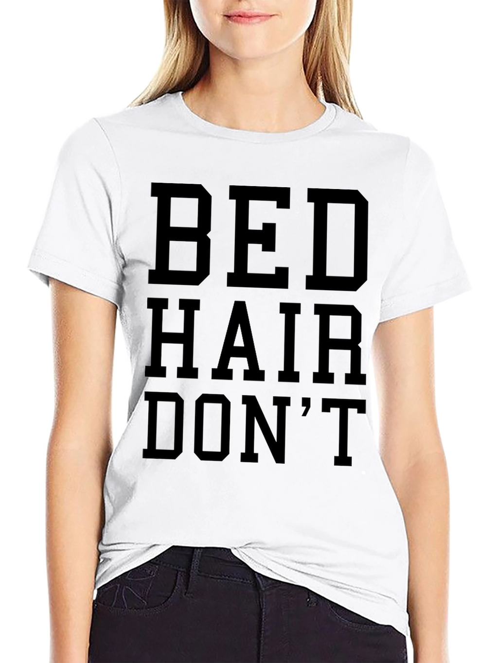 Bed Hair Dont Care Graphic T-Shirt