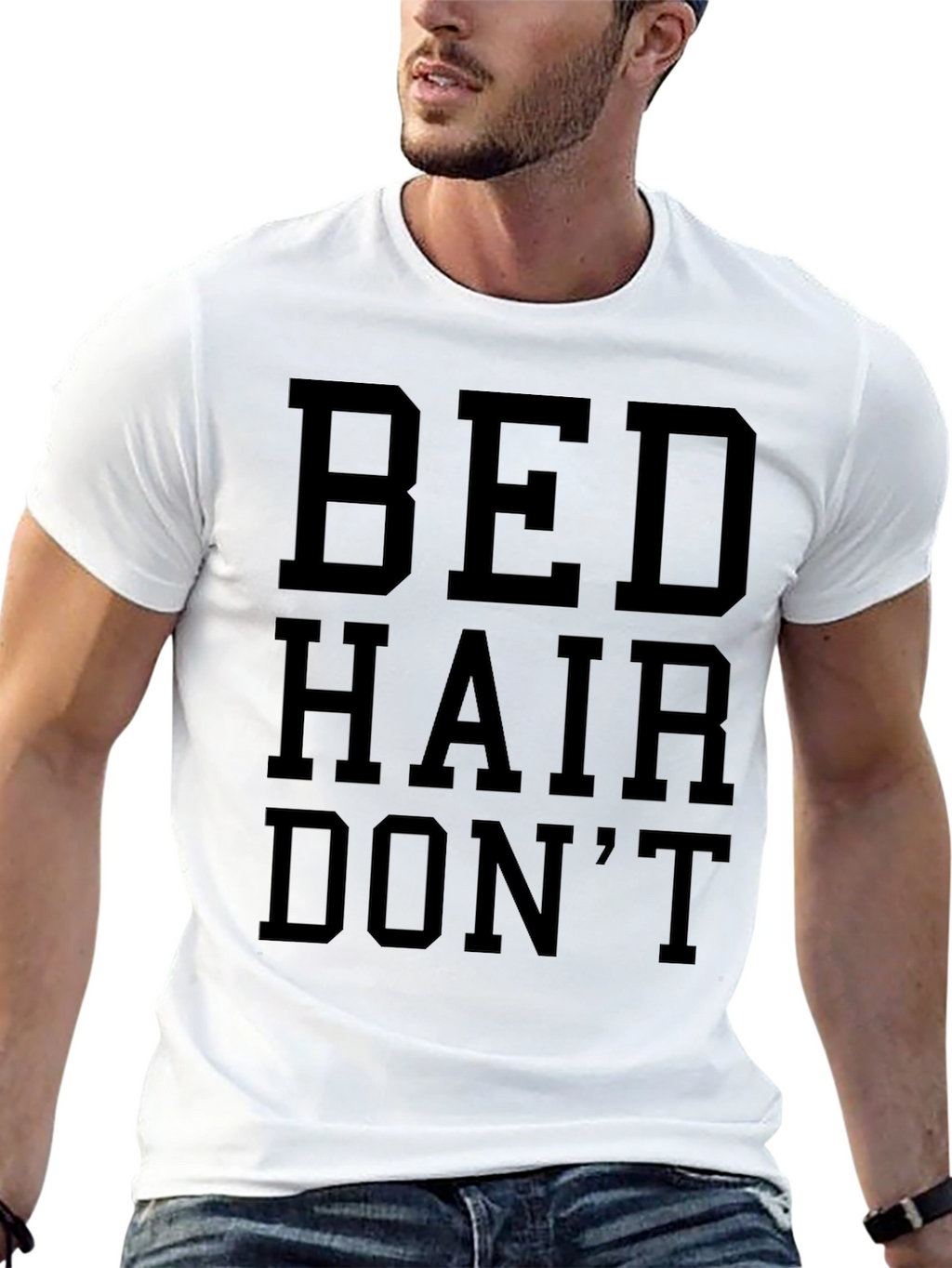 Bed Hair Dont Care Graphic T-Shirt