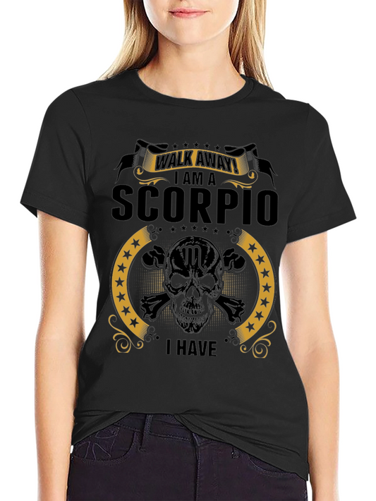 Scorpio Skull Graphic Tee - Zodiac Sign T-Shirt