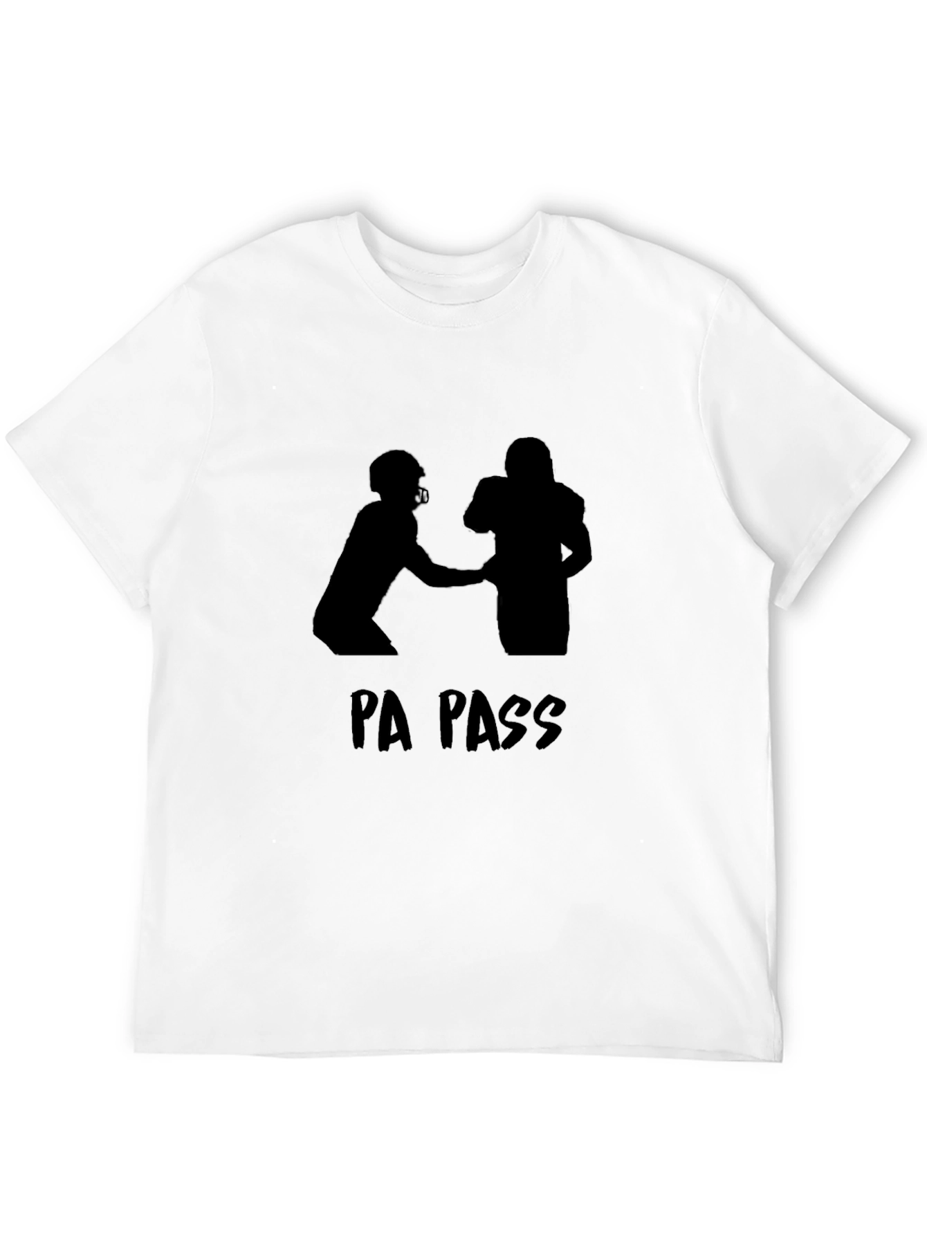 PA Pass Football T-Shirt - Black Graphic Tee
