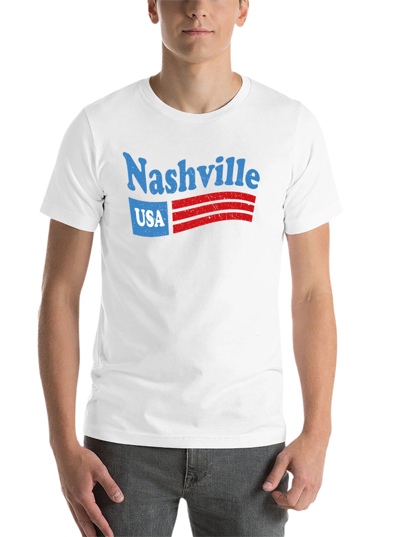 Nashville USA Graphic Tee - Retro Style