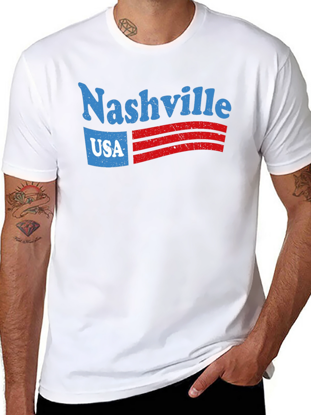 Nashville USA Graphic Tee - Retro Style