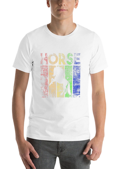 Retro Horse Graphic T-Shirt - Black