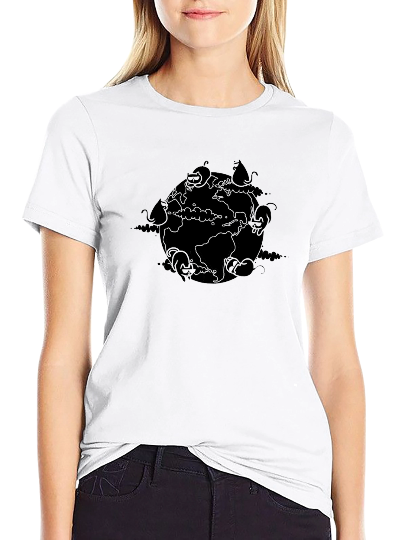 Earth Cats T-Shirt - World Domination