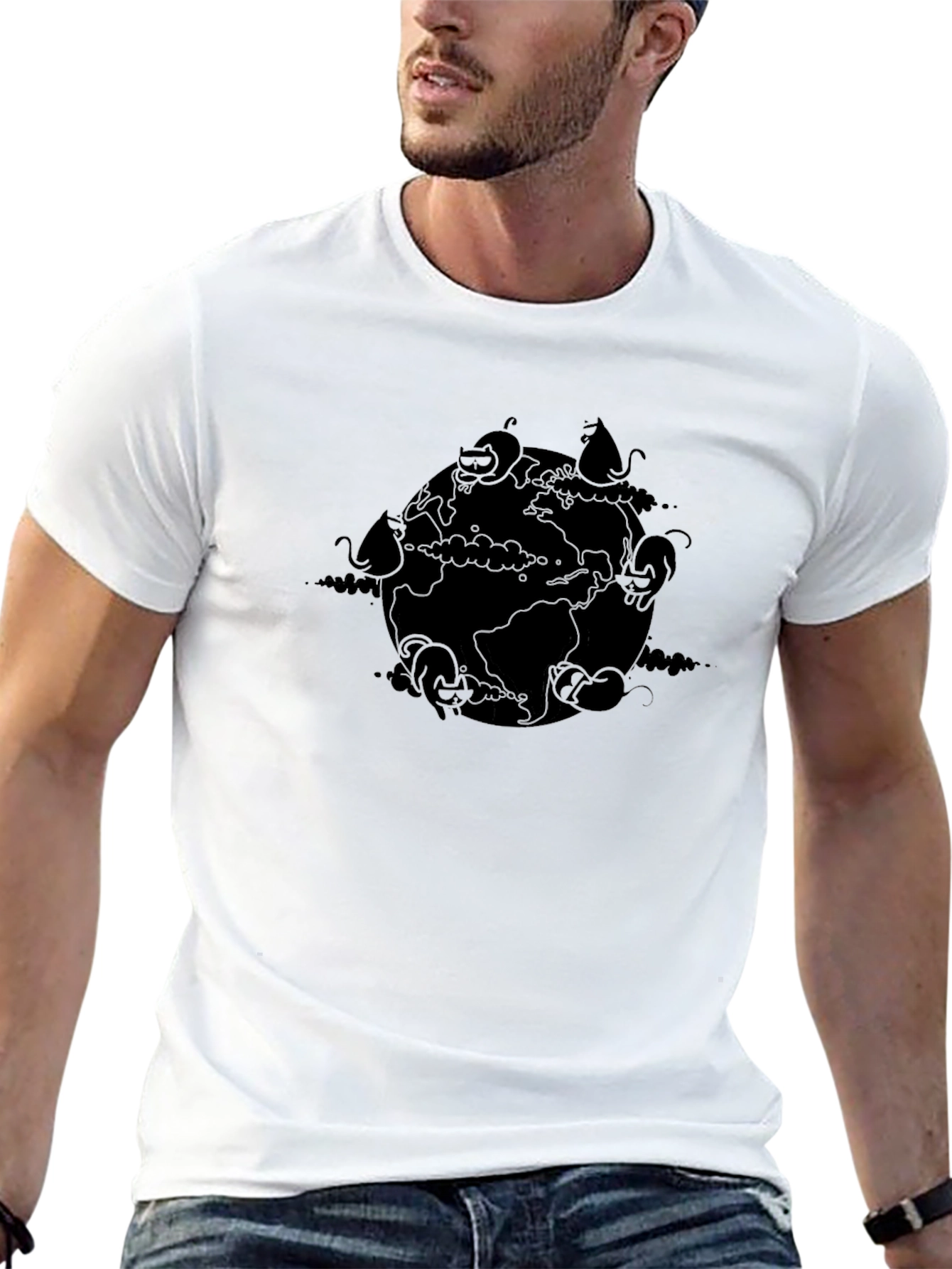Earth Cats T-Shirt - World Domination