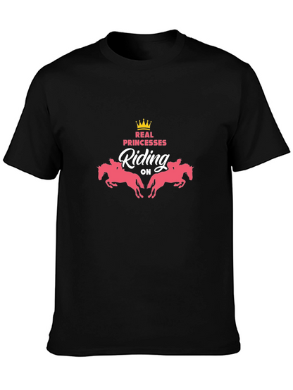 Real Princesses Riding Horses Graphic Tee