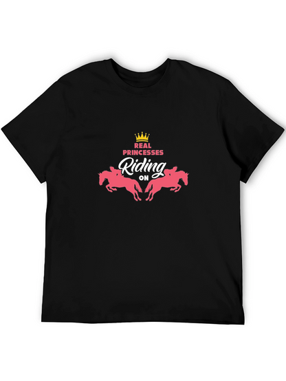 Real Princesses Riding Horses Graphic Tee
