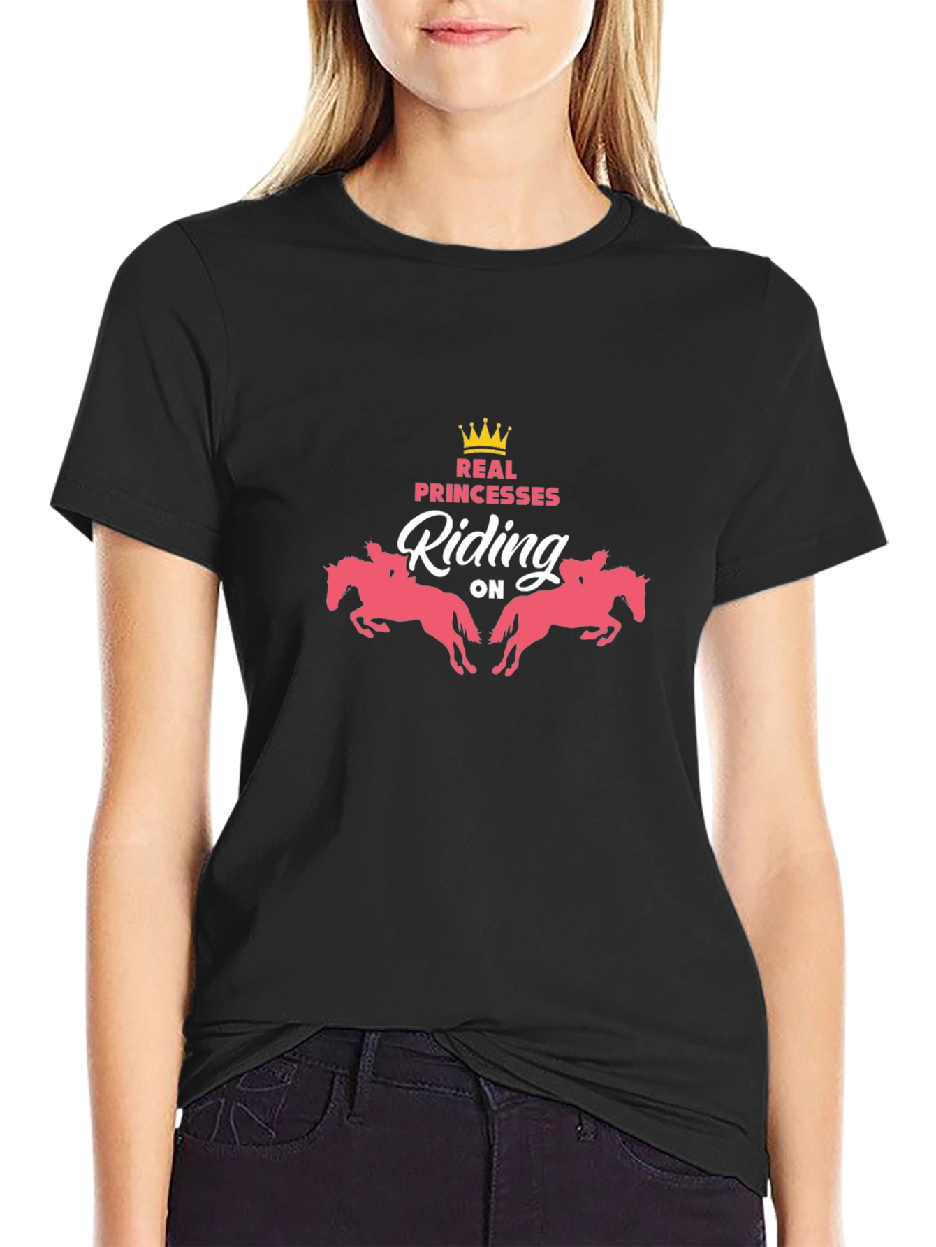 Real Princesses Riding Horses Graphic Tee