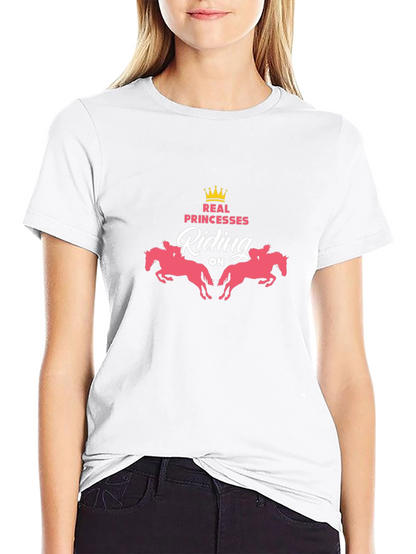 Real Princesses Riding Horses Graphic Tee