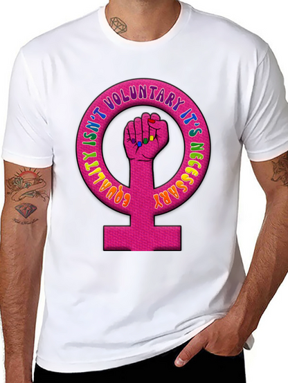 Equality Feminist Fist Black T-Shirt