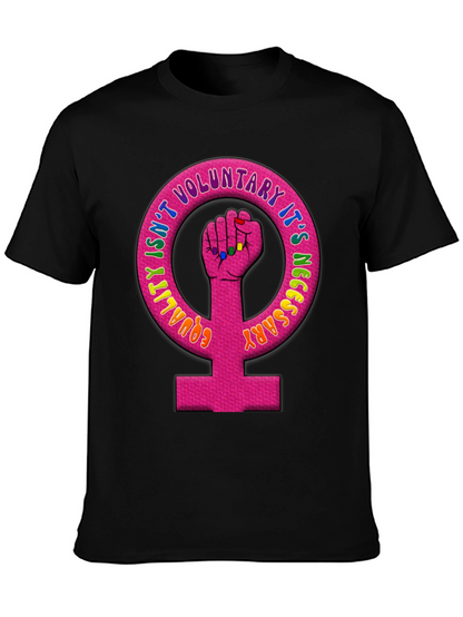 Equality Feminist Fist Black T-Shirt
