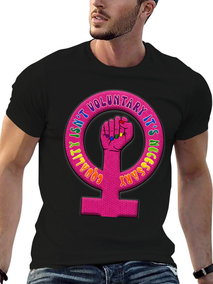 Equality Feminist Fist Black T-Shirt