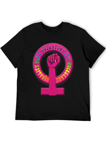 Equality Feminist Fist Black T-Shirt
