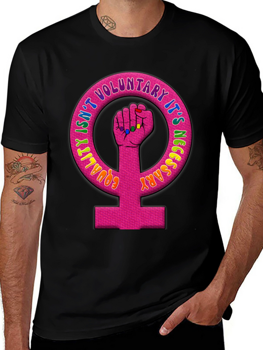 Equality Feminist Fist Black T-Shirt