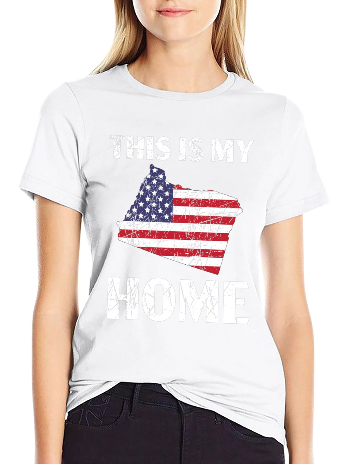 This Is My Home American Flag T-Shirt