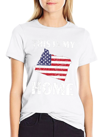 This Is My Home American Flag T-Shirt