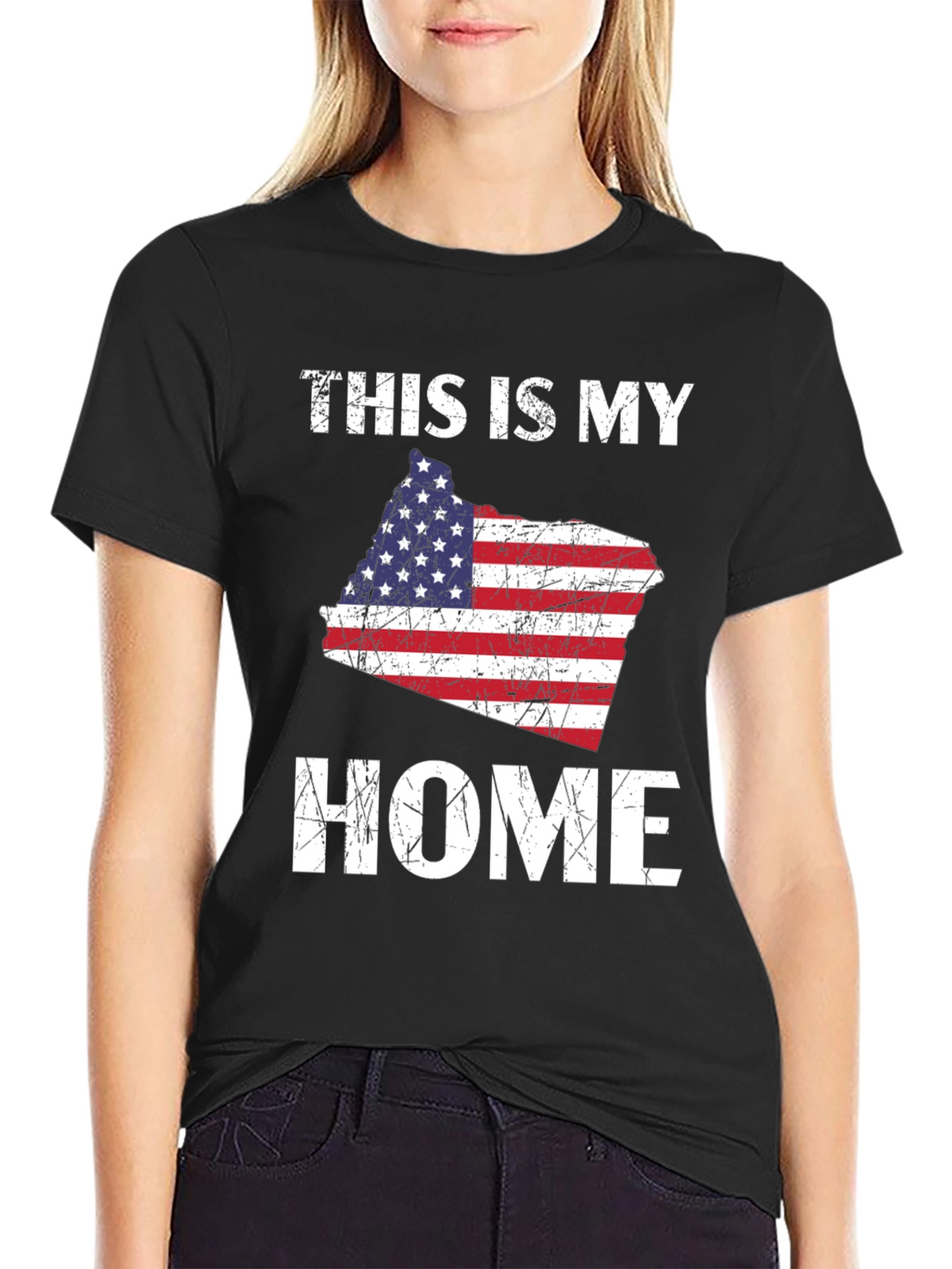 This Is My Home American Flag T-Shirt