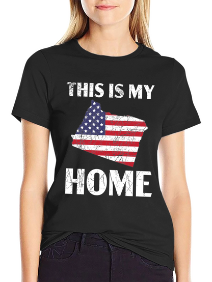This Is My Home American Flag T-Shirt