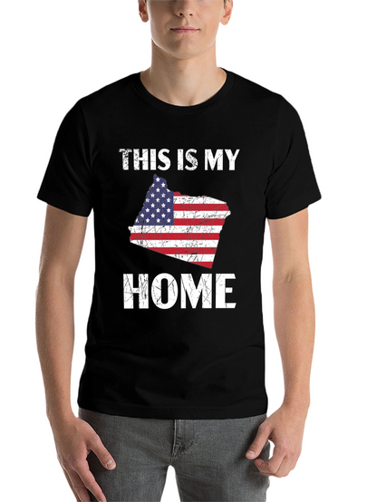 This Is My Home American Flag T-Shirt