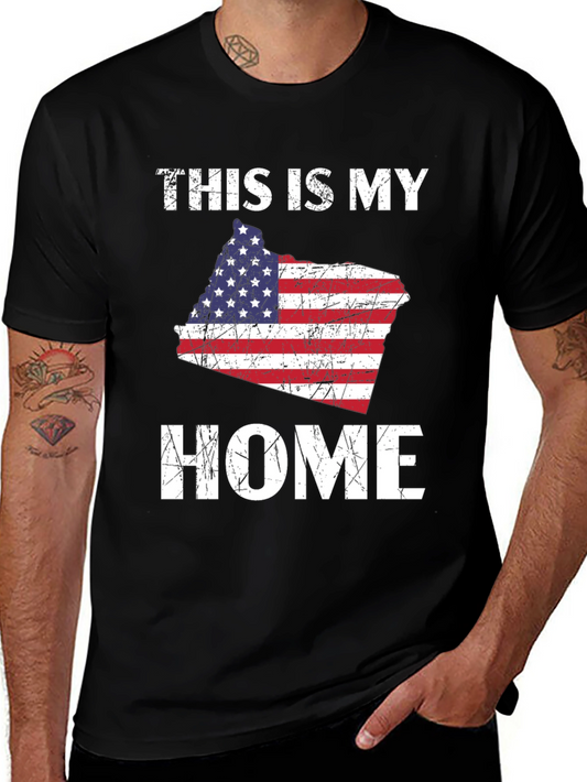 This Is My Home American Flag T-Shirt