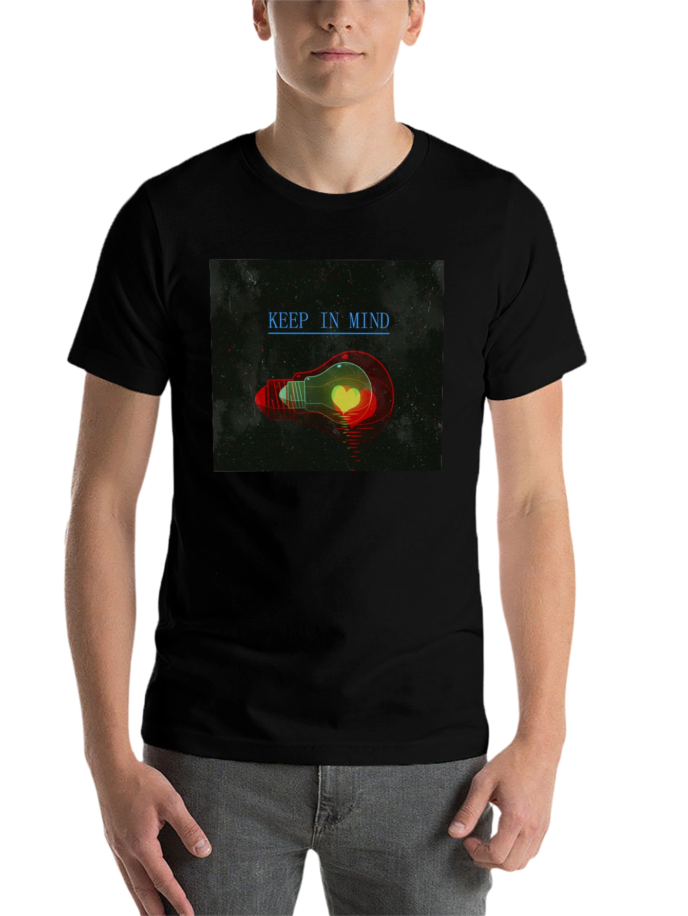 Keep In Mind Bulb Graphic Tee - Stylish Comfort