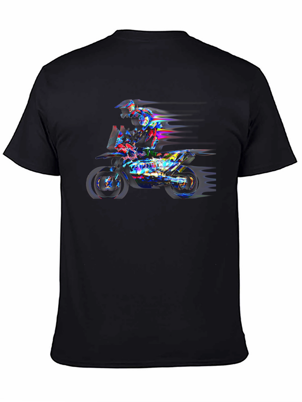 Motorcycle Rider Graphic Black Tee