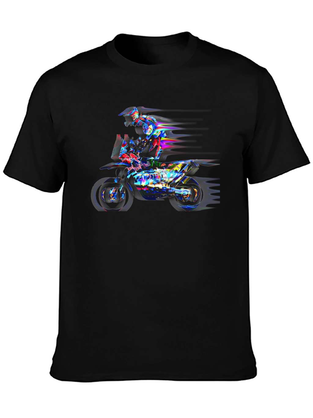 Motorcycle Rider Graphic Black Tee