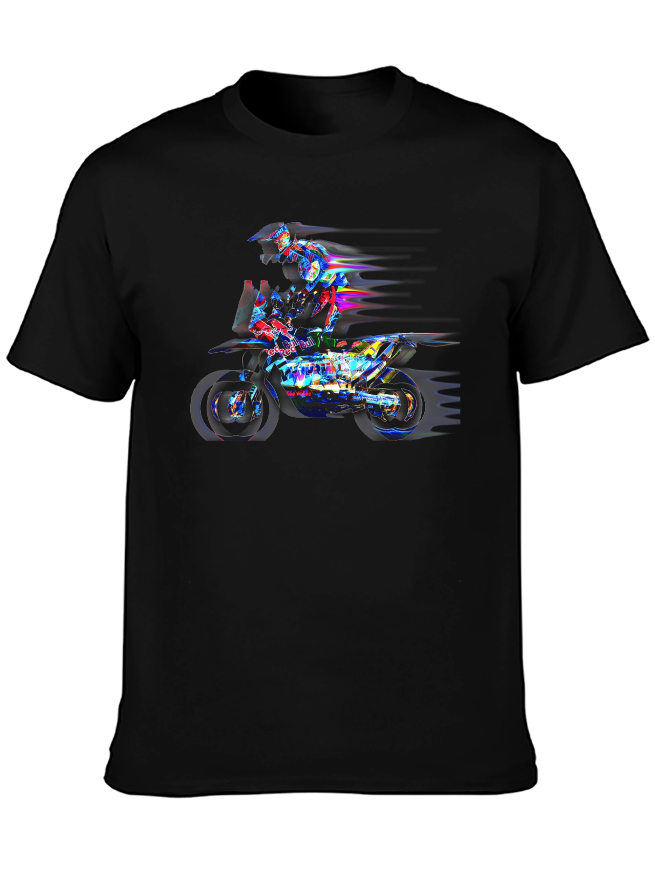 Motorcycle Rider Graphic Black Tee