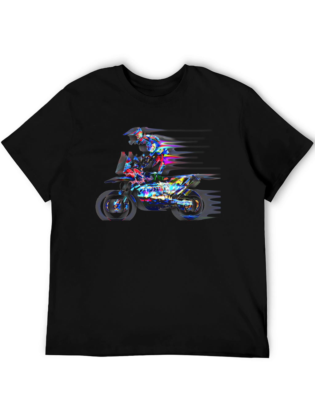 Motorcycle Rider Graphic Black Tee