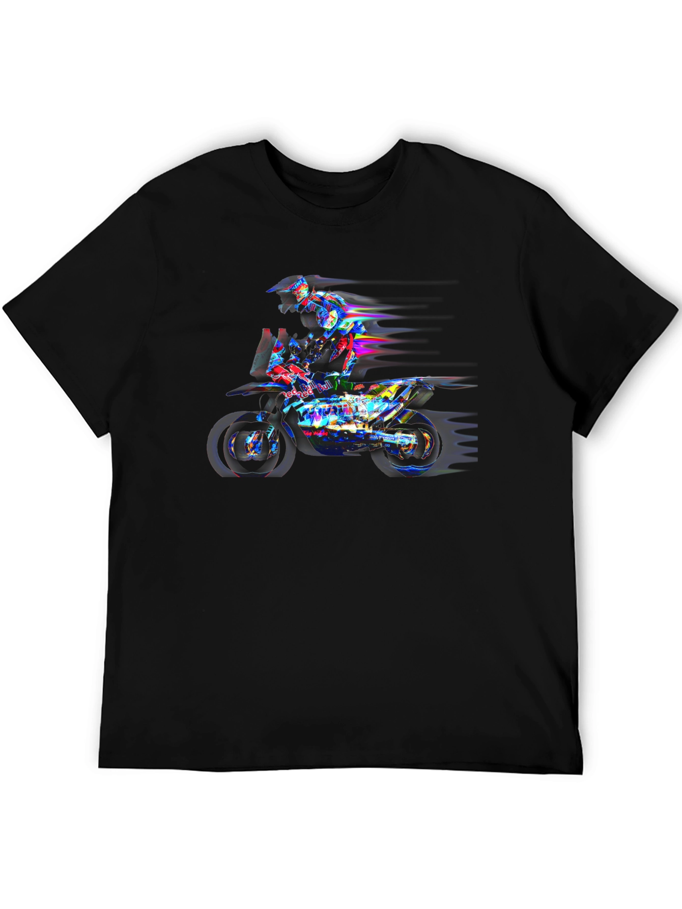 Motorcycle Rider Graphic Black Tee